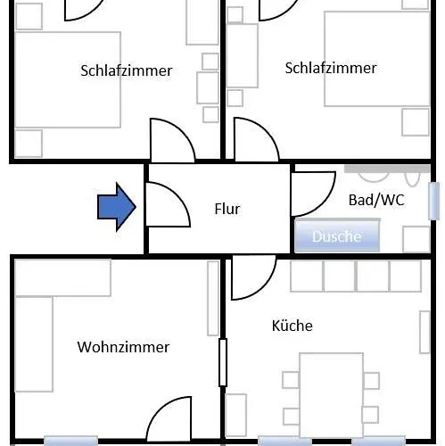 Haus Margaretenhoehe Lägenhet *